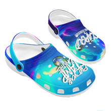 Load image into Gallery viewer, Trapnificent Stamp Cloud Crocs
